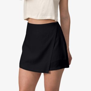 Tori Linen Wrap Skort
